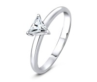 Triangle Shape Silver Ring SCR-5-07